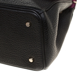 Pre Owned Dior Black Leather Mini Be Dior Top Handle Bag