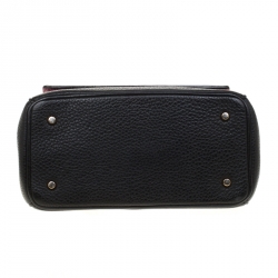 Pre Owned Dior Black Leather Mini Be Dior Top Handle Bag