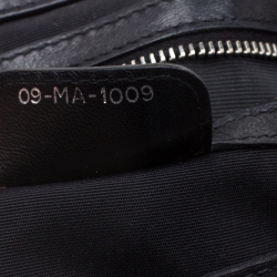 Pre Owned Dior Black Cannage Ruffle Leather New Lock Flap Bag