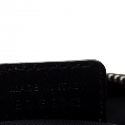 Dior Black/Grey Diorissimo Canvas and Leather Small Boston Bag
