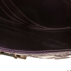 مملوكة مسبقًا حقيبة كلتش ديور سلسلة نيو لوك جلد لامعة بنفسجية