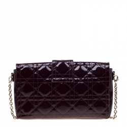 مملوكة مسبقًا حقيبة كلتش ديور سلسلة نيو لوك جلد لامعة بنفسجية