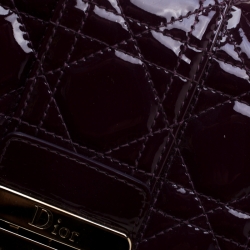 مملوكة مسبقًا حقيبة كلتش ديور سلسلة نيو لوك جلد لامعة بنفسجية