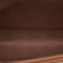 Pre Owned حقيبة ديور افريداي كانفاس مقوى نقش شمع عسل بنية