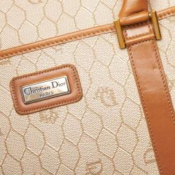 Dior Brown Honeycomb Coated Canvas Everyday Bag