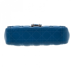 Dior Blue Cannage Leather Miss Dior Medium Flap Bag