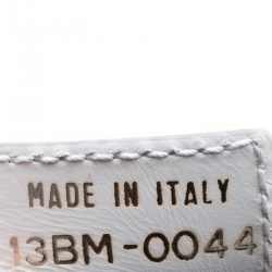 مملوكة مسبقًا Dior White Leather and Fabric Corset Ballet Shoulder Bag