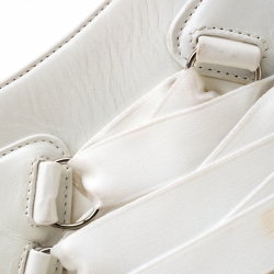 مملوكة مسبقًا Dior White Leather and Fabric Corset Ballet Shoulder Bag