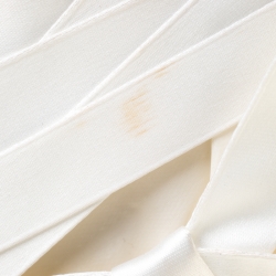 مملوكة مسبقًا Dior White Leather and Fabric Corset Ballet Shoulder Bag