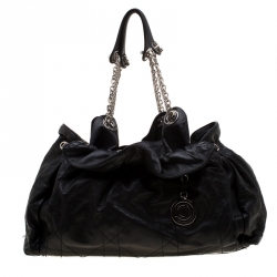 Dior Black Quilted Cannage Leather Le Trente Hobo
