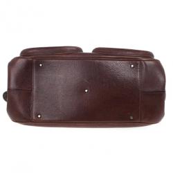 Pre Owned Dior Brown Leather Medium Detective Satchel Bag