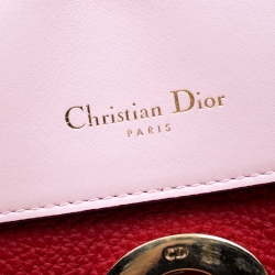 Pre Owned Dior Red Leather Small Be Dior Shoulder Bag