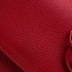 Pre Owned Dior Red Leather Small Be Dior Shoulder Bag