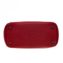 Pre Owned Dior Red Leather Small Be Dior Shoulder Bag