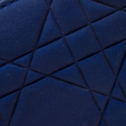 مملوكة مسبقً ا Dior Blue Leather Lady Dior Zip Around Wallet