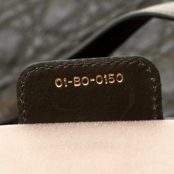 مملوكة مسبقًا Dior Mossy Green Coated Canvas Medium Panarea Shopper Tote