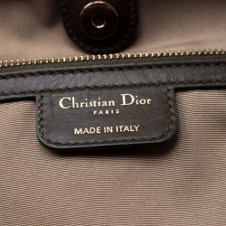 مملوكة مسبقًا Dior Mossy Green Coated Canvas Medium Panarea Shopper Tote