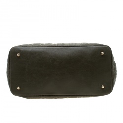 مملوكة مسبقًا Dior Mossy Green Coated Canvas Medium Panarea Shopper Tote