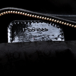 Pre Owned Dior Black Patent Leather Large Lady Dior Tote
