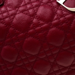 Pre Owned حقيبة ديور باناريا شوبر كانفاس وردي مقوى متوسطة