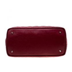 Pre Owned حقيبة ديور باناريا شوبر كانفاس وردي مقوى متوسطة