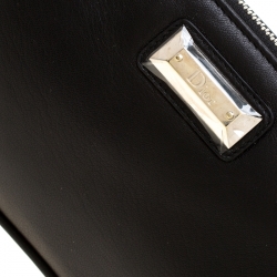 Pre Owned Dior Black Leather Chain Pochette Bag