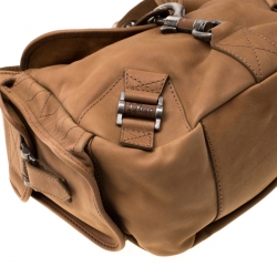 Pre Owned Dior Tan Leather Rebelle Hobo