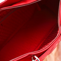 مملوكة مسبقًا Dior Red Leather Extra Large Lady Dior Tote