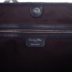 Pre Owned Christian Dior Purple Coated Canvas ‘Panarea’ Medium Tote