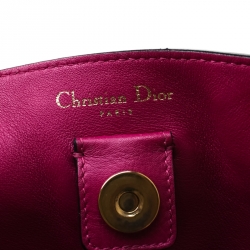 Pre Owned Dior Black Leather Large Diorissimo Shopper Tote