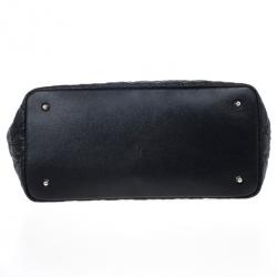 Pre Owned Dior Black Coated Canvas ‘Panarea’ Medium Tote