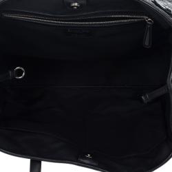 Pre Owned Dior Black Coated Canvas ‘Panarea’ Medium Tote