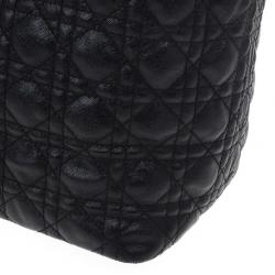 Pre Owned Dior Black Coated Canvas ‘Panarea’ Medium Tote