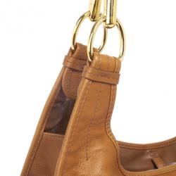 Pre Owned Dior Camel Leather Medium 61 Hobo