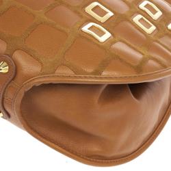 Pre Owned Dior Camel Leather Medium 61 Hobo