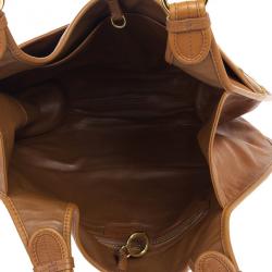 Pre Owned Dior Camel Leather Medium 61 Hobo