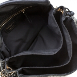 Pre Owned حقيبة ديور نيولوك جلد كاناج أسود بقلاب