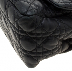 Pre Owned حقيبة ديور نيولوك جلد كاناج أسود بقلاب