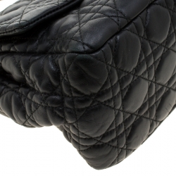 Pre Owned حقيبة ديور نيولوك جلد كاناج أسود بقلاب