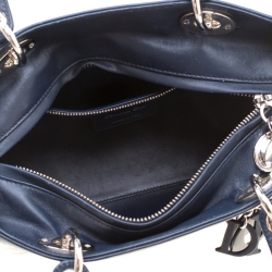 Pre Owned حقيبة ديور ليدي ديور جلد طباعة زهور متوسطة