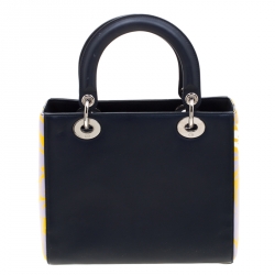 Pre Owned حقيبة ديور ليدي ديور جلد طباعة زهور متوسطة