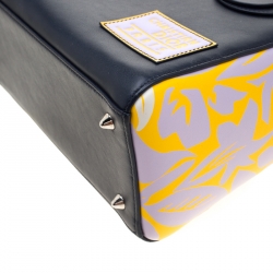 Pre Owned حقيبة ديور ليدي ديور جلد طباعة زهور متوسطة