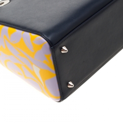 Pre Owned حقيبة ديور ليدي ديور جلد طباعة زهور متوسطة