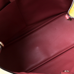 Pre Owned Dior Yellow Leather Large Diorissimo Shopper Tote