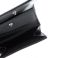 مملوكة مسبقًا محفظة ديور ليدي ديور ميني جلد كاناج سوداء