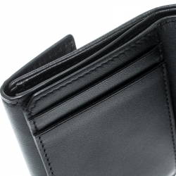 مملوكة مسبقًا محفظة ديور ليدي ديور ميني جلد كاناج سوداء