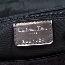 Pre Owned حقيبة كتف ديور إصدار محدود 256/880 ماليس زخرفة خرز وشعر عجل بنية/ بيج