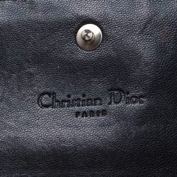 مملوكة مسبقًا Dior Black Cannage Patent Leather Wallet on Chain