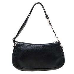 مملوكة مسبقًا حقيبة صغيرة ديور دلاية D جلد أسود