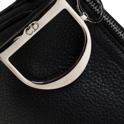 مملوكة مسبقًا حقيبة صغيرة ديور دلاية D جلد أسود